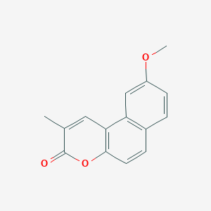 molecular formula C15H12O3 B13694156 9-Methoxy-2-methyl-3h-benzo[f]chromen-3-one CAS No. 6937-90-2