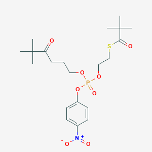 S-[2-[[[(5,5-Dimethyl-4-oxohexyl)oxy](4-nitrophenoxy)phosphoryl]oxy]ethyl] 2,2-Dimethylpropanethioate