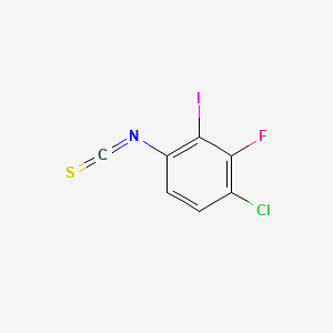 molecular formula C7H2ClFINS B13694213 4-Chloro-3-fluoro-2-iodophenyl Isothiocyanate 