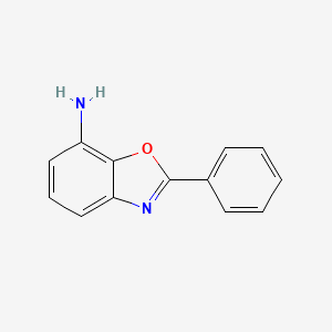 molecular formula C13H10N2O B13694216 2-Phenylbenzo[D]oxazol-7-amine 