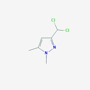 molecular formula C6H8Cl2N2 B13694224 3-(dichloromethyl)-1,5-dimethyl-1H-Pyrazole 