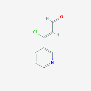 molecular formula C8H6ClNO B1369423 (Z)-3-Chloro-3-(3-pyridinyl)-2-propenal 