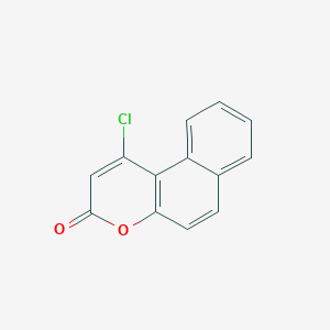 molecular formula C13H7ClO2 B13694234 1-Chloro-3H-benzo[f]chromen-3-one 