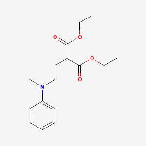 molecular formula C16H23NO4 B13694239 Diethyl 2-(2-(methyl(phenyl)amino)ethyl)malonate 