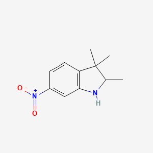 molecular formula C11H14N2O2 B13694254 2,3,3-Trimethyl-6-nitroindoline 