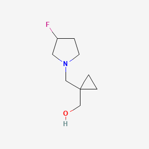 (1-((3-Fluoropyrrolidin-1-YL)methyl)cyclopropyl)methanol