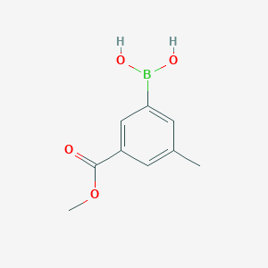 molecular formula C9H11BO4 B1369436 (3-(Methoxycarbonyl)-5-methylphenyl)boronic acid CAS No. 929626-18-6