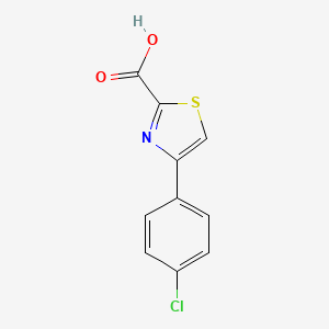 molecular formula C10H6ClNO2S B1369437 4-(4-氯苯基)噻唑-2-羧酸 CAS No. 779320-20-6