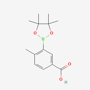 molecular formula C14H19BO4 B1369440 4-Methyl-3-(4,4,5,5-tetramethyl-1,3,2-dioxaborolan-2-yl)benzoic acid CAS No. 515131-35-8