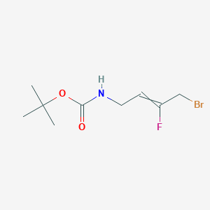 molecular formula C9H15BrFNO2 B13694400 (Z)-1-(Boc-amino)-4-bromo-3-fluoro-2-butene 