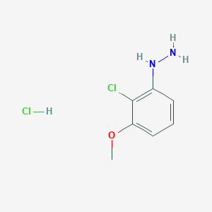 molecular formula C7H10Cl2N2O B13694445 (2-Chloro-3-methoxyphenyl)hydrazine Hydrochloride 