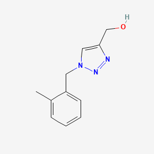 molecular formula C11H13N3O B1369448 1-(2-Methylbenzyl)-1H-1,2,3-triazole-4-methanol 