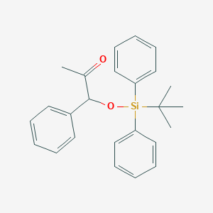 molecular formula C25H28O2Si B13694480 1-[(tert-Butyldiphenylsilyl)oxy]-1-phenyl-2-propanone 