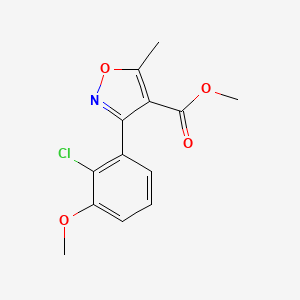 Methyl 3-(2-chloro-3-methoxyphenyl)-5-methylisoxazole-4-carboxylate