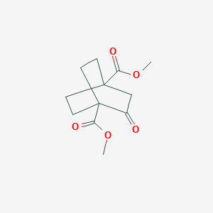 molecular formula C12H16O5 B13694525 Dimethyl 2-oxobicyclo[2.2.2]octane-1,4-dicarboxylate 