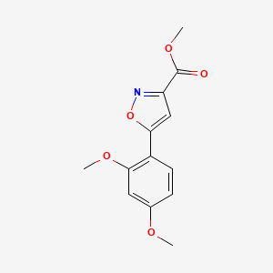 molecular formula C13H13NO5 B13694549 Methyl 5-(2,4-Dimethoxyphenyl)isoxazole-3-carboxylate 