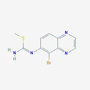 (5-Bromo-6-quinoxalinyl)-S-methylisothiourea