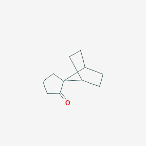 molecular formula C11H16O B13694578 Spiro[bicyclo[2.2.1]heptane-7,1'-cyclopentan]-2'-one 