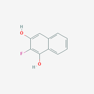 molecular formula C10H7FO2 B13694620 2-Fluoronaphthalene-1,3-diol 