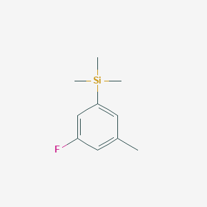 molecular formula C10H15FSi B13694640 (3-Fluoro-5-methylphenyl)trimethylsilane 