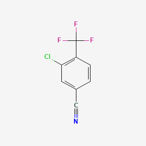 molecular formula C8H3ClF3N B1369465 3-Chloro-4-(trifluoromethyl)benzonitrile CAS No. 1092460-79-1