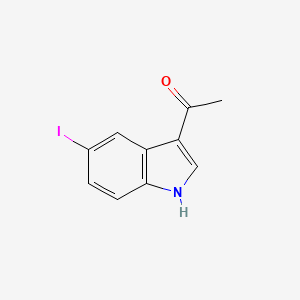 molecular formula C10H8INO B13694680 3-Acetyl-5-iodoindole 