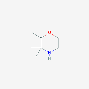 molecular formula C7H15NO B1369471 2,3,3-Trimethylmorpholine 