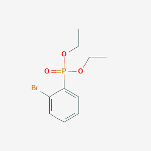 molecular formula C10H14BrO3P B13694719 1-Bromo-2-diethoxyphosphorylbenzene CAS No. 77526-90-0