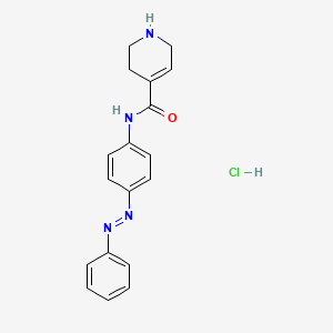 molecular formula C18H19ClN4O B13694723 (E)-N-[4-(Phenyldiazenyl)phenyl]-1,2,3,6-tetrahydropyridine-4-carboxamide Hydrochloride 