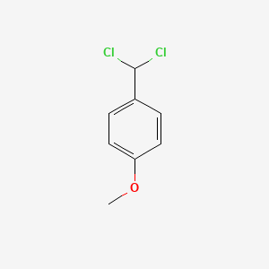 molecular formula C8H8Cl2O B13694728 Benzene, 1-(dichloromethyl)-4-methoxy- CAS No. 21185-25-1