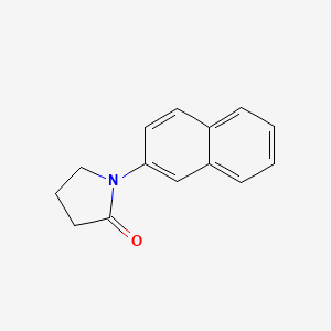 molecular formula C14H13NO B13694762 1-(2-Naphthyl)-2-pyrrolidinone CAS No. 38348-86-6