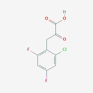 3-(2-Chloro-4,6-difluorophenyl)-2-oxopropanoic acid