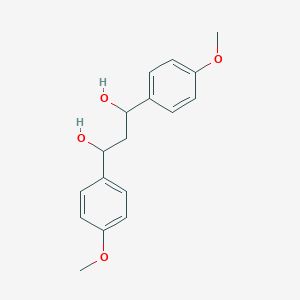 molecular formula C17H20O4 B13694819 1,3-Bis(4-methoxyphenyl)propane-1,3-diol 