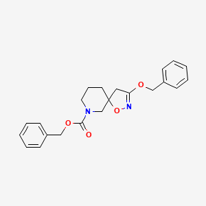 molecular formula C22H24N2O4 B13694830 3-(Benzyloxy)-7-Cbz-1-oxa-2,7-diazaspiro[4.5]dec-2-ene 