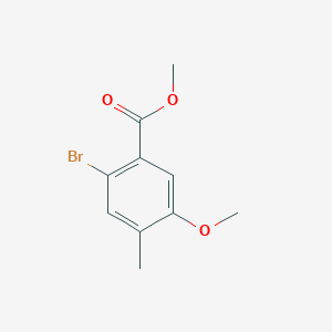 molecular formula C10H11BrO3 B1369484 Methyl 2-bromo-5-methoxy-4-methylbenzoate CAS No. 87808-28-4