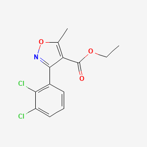 molecular formula C13H11Cl2NO3 B13694848 Ethyl 3-(2,3-dichlorophenyl)-5-methylisoxazole-4-carboxylate 