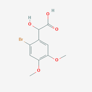 molecular formula C10H11BrO5 B13694866 2-Bromo-4,5-dimethoxymandelic Acid 