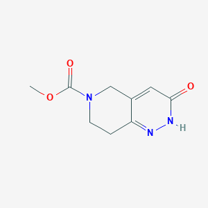 molecular formula C9H11N3O3 B1369488 Methyl 3-oxo-2,5,7,8-tetrahydropyrido[4,3-c]pyridazine-6-carboxylate 