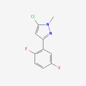 molecular formula C10H7ClF2N2 B13694894 5-Chloro-3-(2,5-difluorophenyl)-1-methyl-1H-pyrazole 