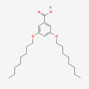 molecular formula C23H38O4 B1369492 3,5-Bis(octyloxy)benzoic acid CAS No. 87963-85-7