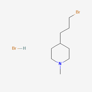 molecular formula C9H19Br2N B13694926 4-(3-Bromopropyl)-1-methylpiperidine Hydrobromide 