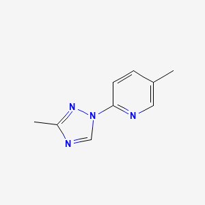 5-Methyl-2-(3-methyl-1H-1,2,4-triazol-1-yl)pyridine