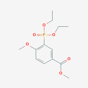 molecular formula C13H19O6P B13694958 Methyl 3-(Diethoxyphosphoryl)-4-methoxybenzoate 