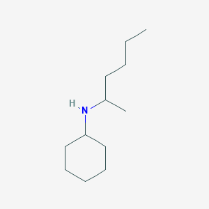 molecular formula C12H25N B1369496 N-(hexan-2-yl)cyclohexanamine 