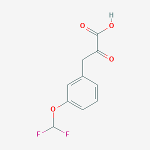 3-[3-(Difluoromethoxy)phenyl]-2-oxopropanoic acid