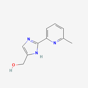 molecular formula C10H11N3O B13694988 2-(6-Methyl-2-pyridyl)imidazole-5-methanol 