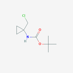 molecular formula C9H16ClNO2 B13695026 N-Boc-1-(chloromethyl)cyclopropanamine 