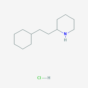 molecular formula C13H26ClN B1369504 2-(2-环己基乙基)哌啶盐酸盐 CAS No. 60601-60-7