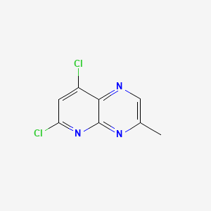 molecular formula C8H5Cl2N3 B13695067 6,8-Dichloro-3-methylpyrido[2,3-B]pyrazine 