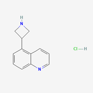 molecular formula C12H13ClN2 B13695112 5-(3-Azetidinyl)quinoline Hydrochloride 